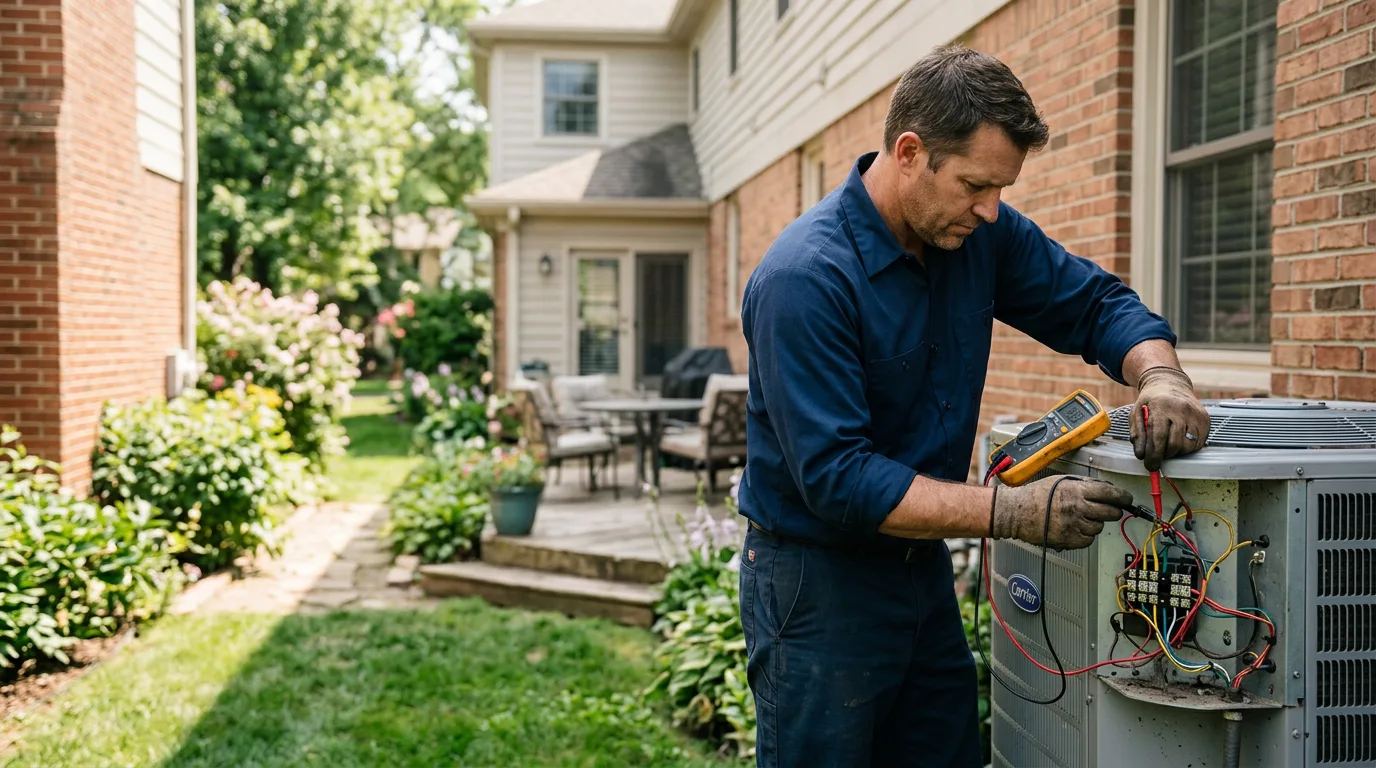HVAC technician working near Gilliam, LA